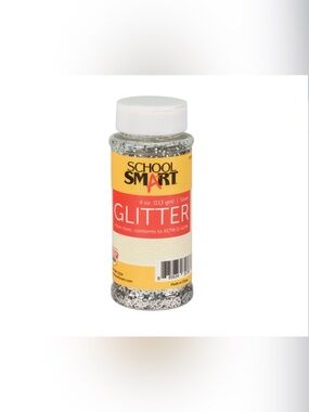 Silver Craft Glitter, 4 Ounces